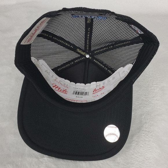 Tampa Bay Devil Rays Mitchell &‎ Ness MLB Foam Trucker Hat Cap 3D Logo Black NWT - Picture 8 of 8